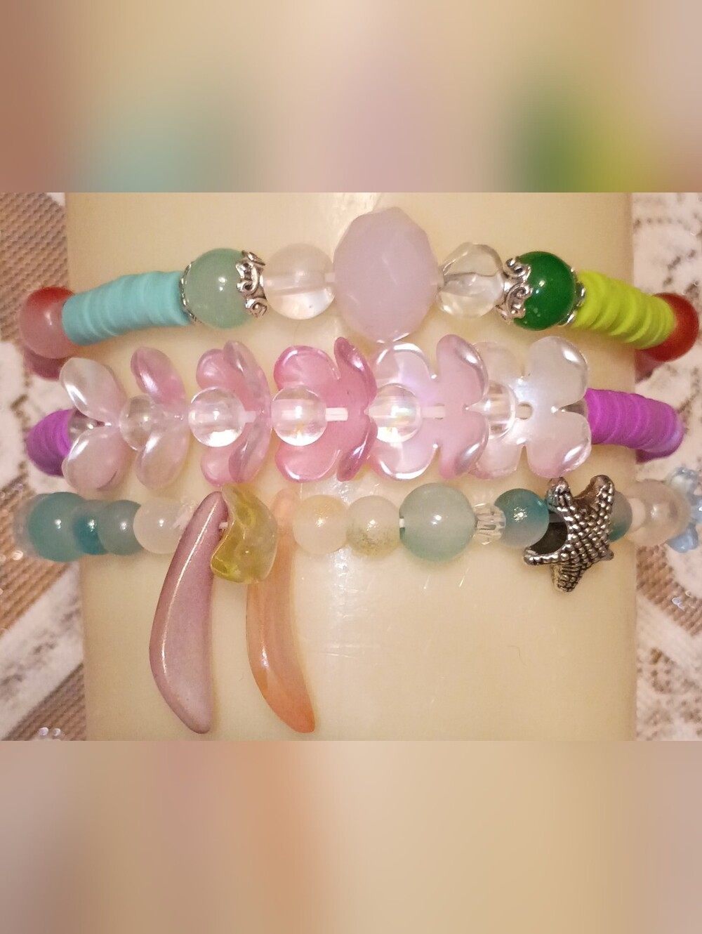 Hand Crafted🔆Moana🔆Beach🐚 Boho🌻 Kawaii🌸 Surf🌊 Style Stackable Bracelets